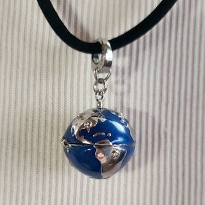 Fossil Brand World Peace Locket Pendant Necklace